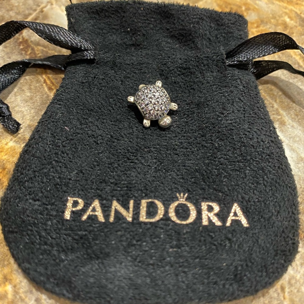 Pave Turtle Pandora Charm